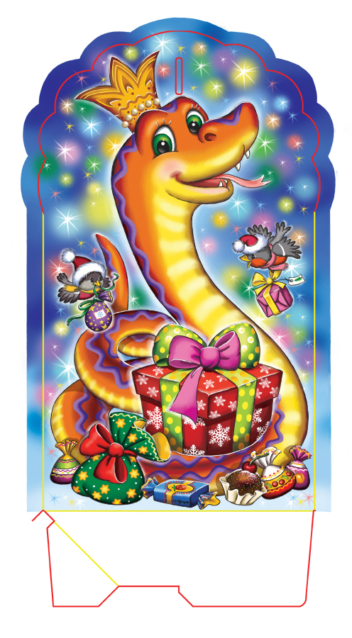 новогодние открытки со змей
