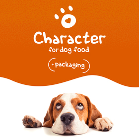 Серия персонажей для упаковки корма для собак