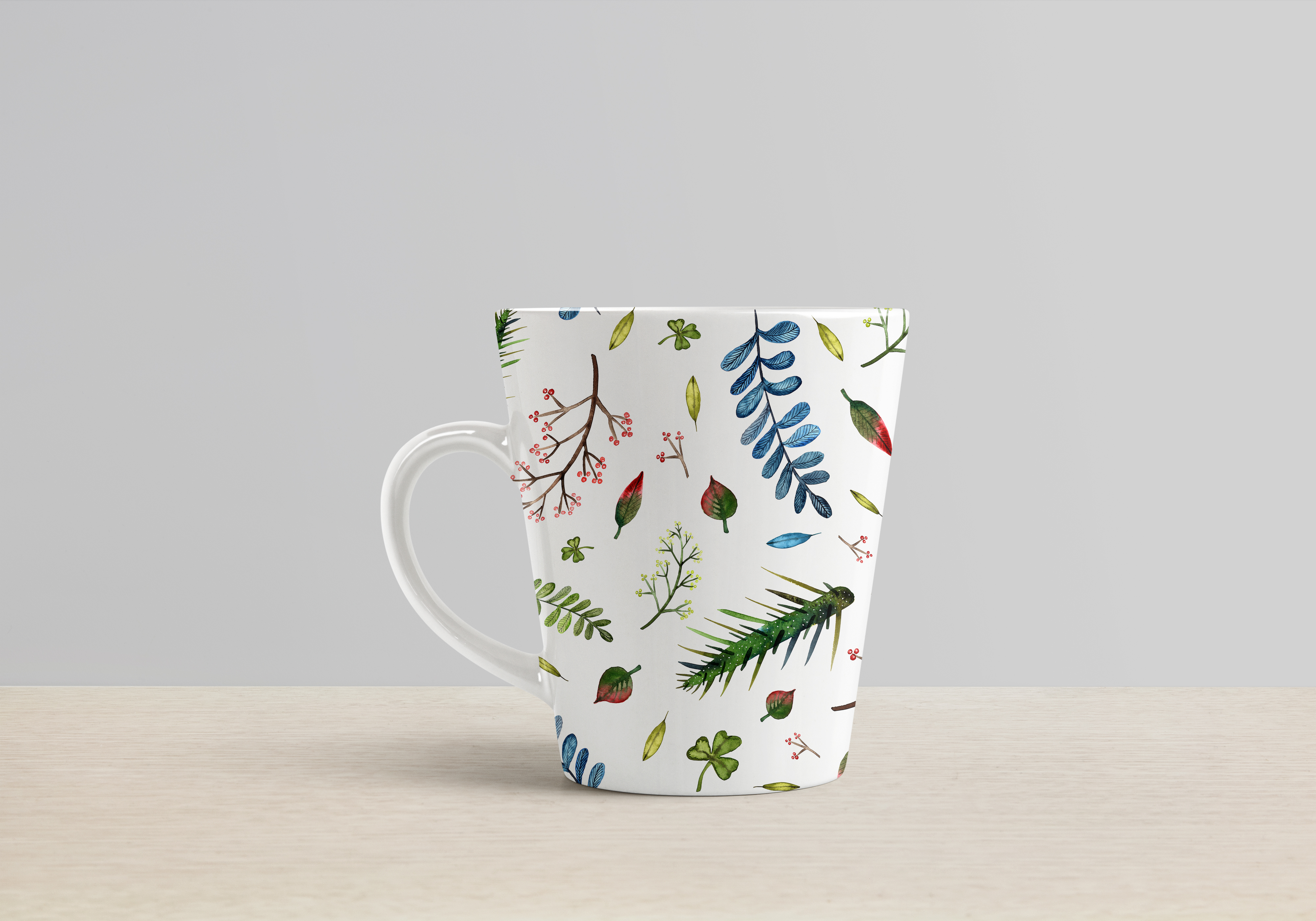Mug floral pattern
