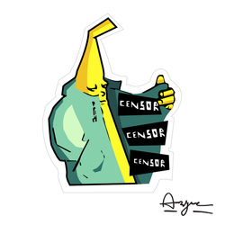 Стикер "Банан-провокатор"