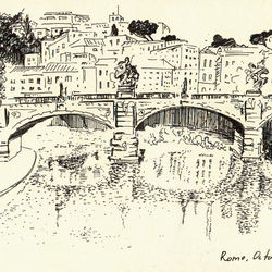 Рим, мост через Тибр