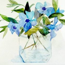 Цветы в стакане