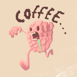 Мозг-зомби, который без ума от кофе!