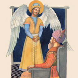 Иллюстрация к персидской сказке о птице Симург