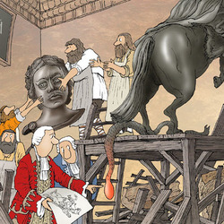 1775 год. Фальконе приступил к отливке памятника Петру I