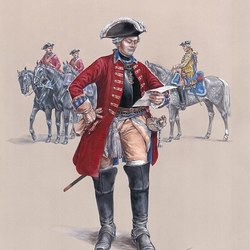 Офицер  Гар дю кор. Саксония 1750-1756год.