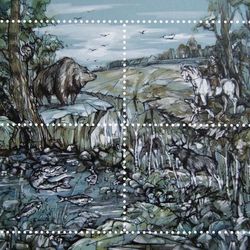 Иллюстрация для почтовых марок.