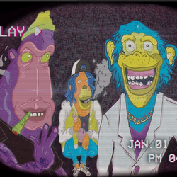 "VHS MONKEYS 1996"