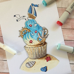 Cupcake Sketch