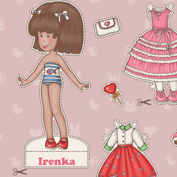 Бумажная кукла Irenka