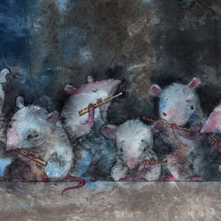 Шесть печальных мышек