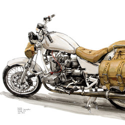 Мотоцикл Урал Волк, рисунок