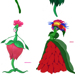 Цветы персонажи концепт