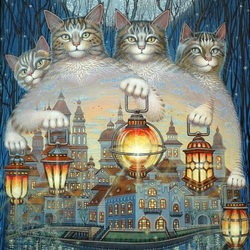 Коты-фонарщики
