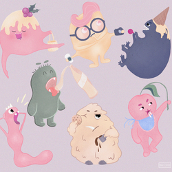 Monsters stickers