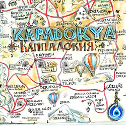 Карта-схема Каппадокии