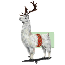 Christmas llama