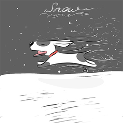 dog&snow
