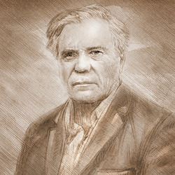 Портрет писателя В.П. Астафьева