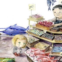 Рыбный рынок. Япония