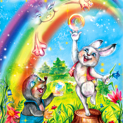 В детскую книжку про зайцев