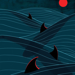Иллюстрация к книге С.Курилова "Один в океане"