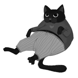 Кот в пижамке 