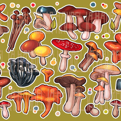 Стикеры "грибы"