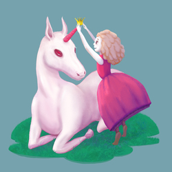 Princess and unicorn