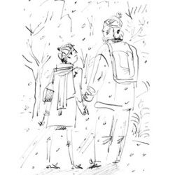 Иллюстрация к поэтическому сборнику Инги Павловой "Обводный романс"