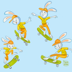 Кроля-скейтбордист