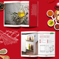 Иллюстрации для каталога кухонного наполнения «Dentro»
