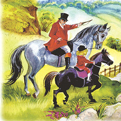 Прогулка на лошадях Лорда Фаунлероя со старым графом
