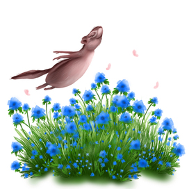 Иллюстрация "Цветочное поле"