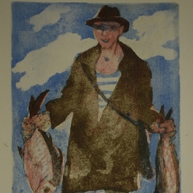 Продавец рыб