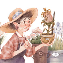 Иллюстрация для книги "Майсси из цветочного домика"