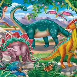 Динозавры..для пазлов