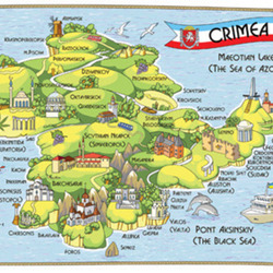 Туристическая карта Крыма