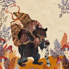 Иллюстрация "Маша и медведь"