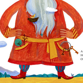 Иллюстрация к стихотворению К. Горбуновой "Юха и великан"
