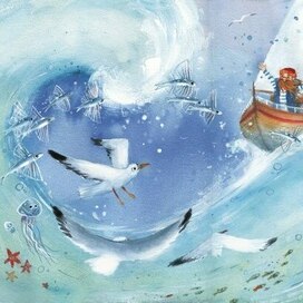 Иллюстрация для книги Моряк Бряк" Весты Васягиной"