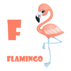 Фламинго детский алфавит