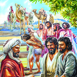 Братья продают Иосифа. Библия для детей.