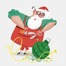 Дед Мороз-садовник