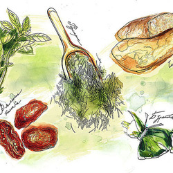 Иллюстрации для журнала Taste