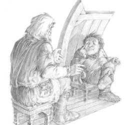Властелин колец. Фродо и Гендальф.