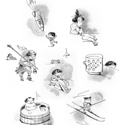 Иллюстрации к рассказам Такеши Китано
