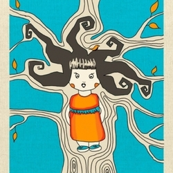 Девочка дерево