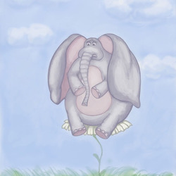 Грустный слон