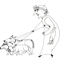 Мадам Софи с собаками